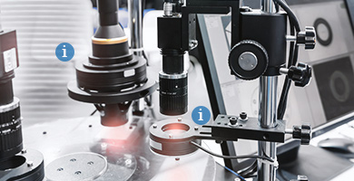 Bearings, stamped parts and plastic parts for metrology
